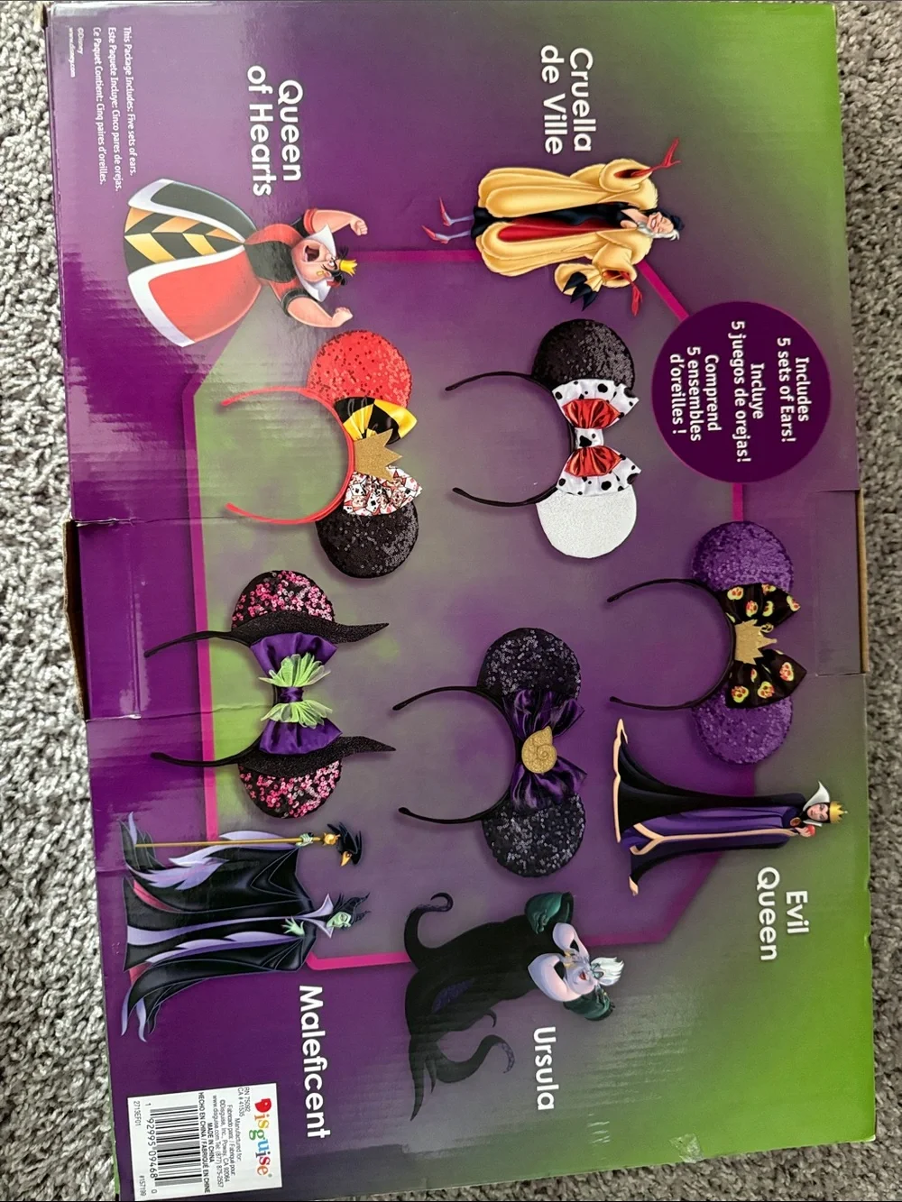 Disney Villains Kids Ear Headband Set - Picture 2 of 2